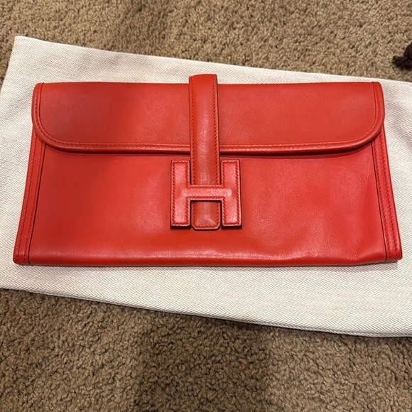 Hermes Handbags - Hermes Jige Clutch